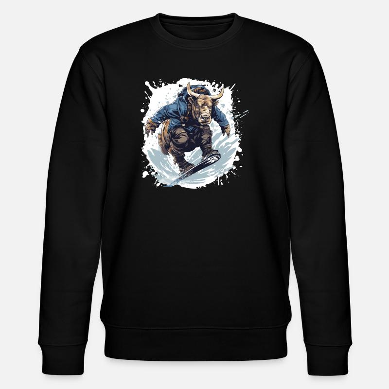 Bulle Snowboard Taurus - Stanley/Stella CHANGER Unisex Organic Sweatshirt - black