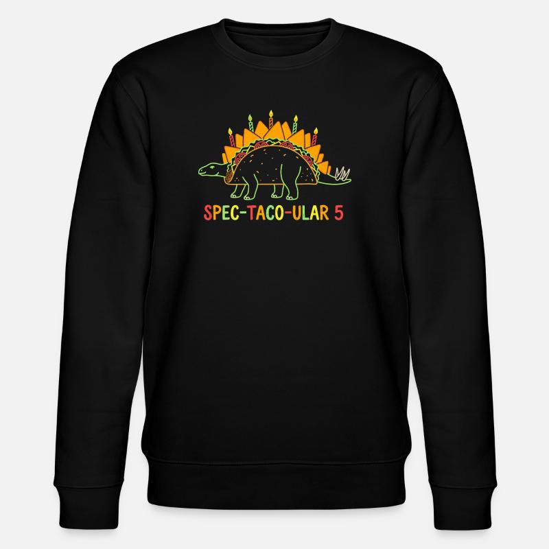 Spec-Taco-Ular 5 Dino - Stanley/Stella Unisex Bio-Sweatshirt CHANGER  - Schwarz