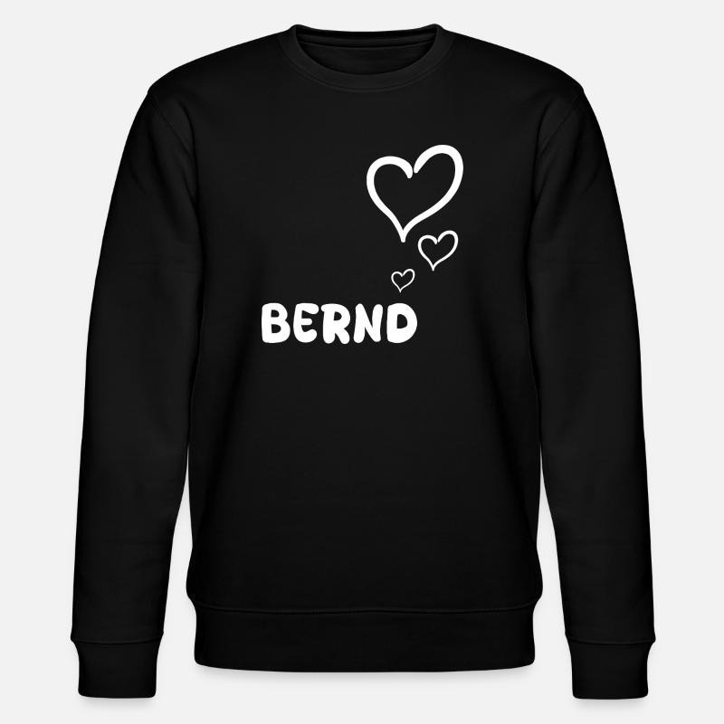 Bernd als Vorname - Stanley/Stella Unisex Bio-Sweatshirt CHANGER  - Schwarz