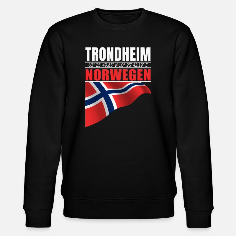 Trondheim - Stanley/Stella Unisex Bio-Sweatshirt CHANGER  - Schwarz