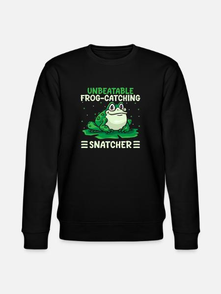 Frog Catcher Unbeatable Frog-Catching Snatcher - Stanley/Stella CHANGER Unisex Organic Sweatshirt - black