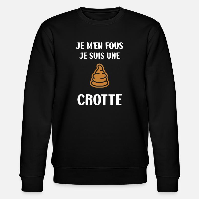 Crotte - Sweat bio CHANGER Stanley/Stella Unisexe - noir