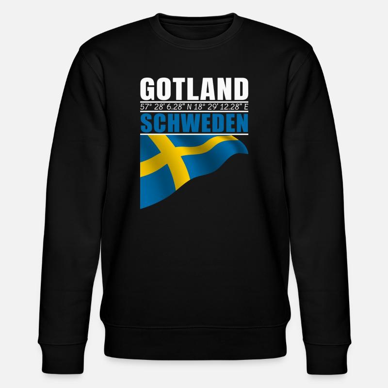 Gotland - Stanley/Stella Unisex Bio-Sweatshirt CHANGER  - Schwarz