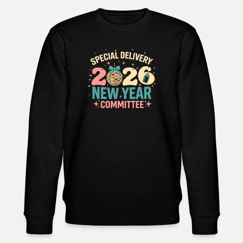 Neujahr 2020 Disco Komitee - Stanley/Stella Unisex Bio-Sweatshirt CHANGER  - Schwarz