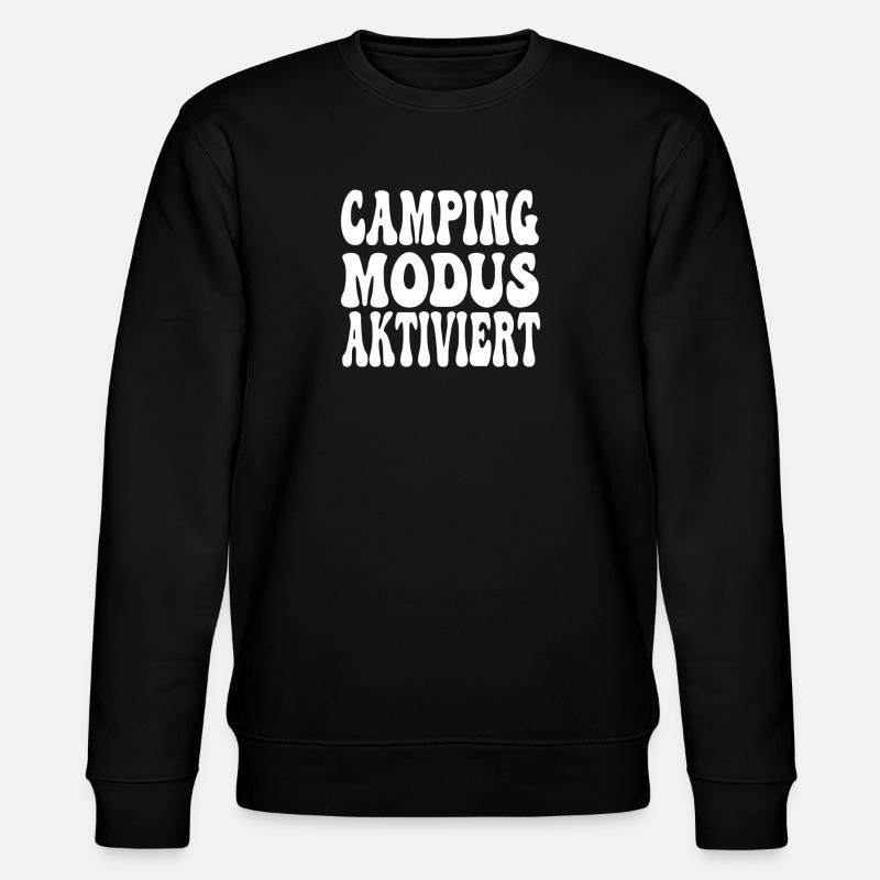 Camping Modus aktiviert - Stanley/Stella Unisex Bio-Sweatshirt CHANGER  - Schwarz