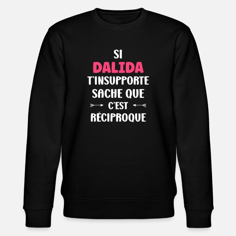Dalida - Stanley/Stella Unisex Bio-Sweatshirt CHANGER  - Schwarz