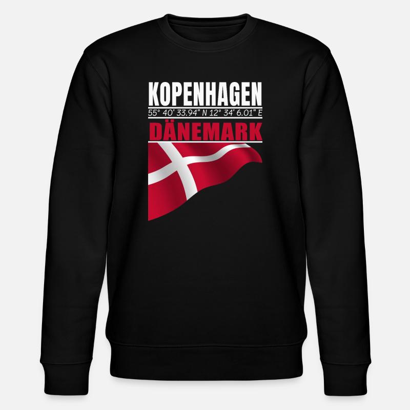Kopenhagen - Stanley/Stella Unisex Bio-Sweatshirt CHANGER  - Schwarz