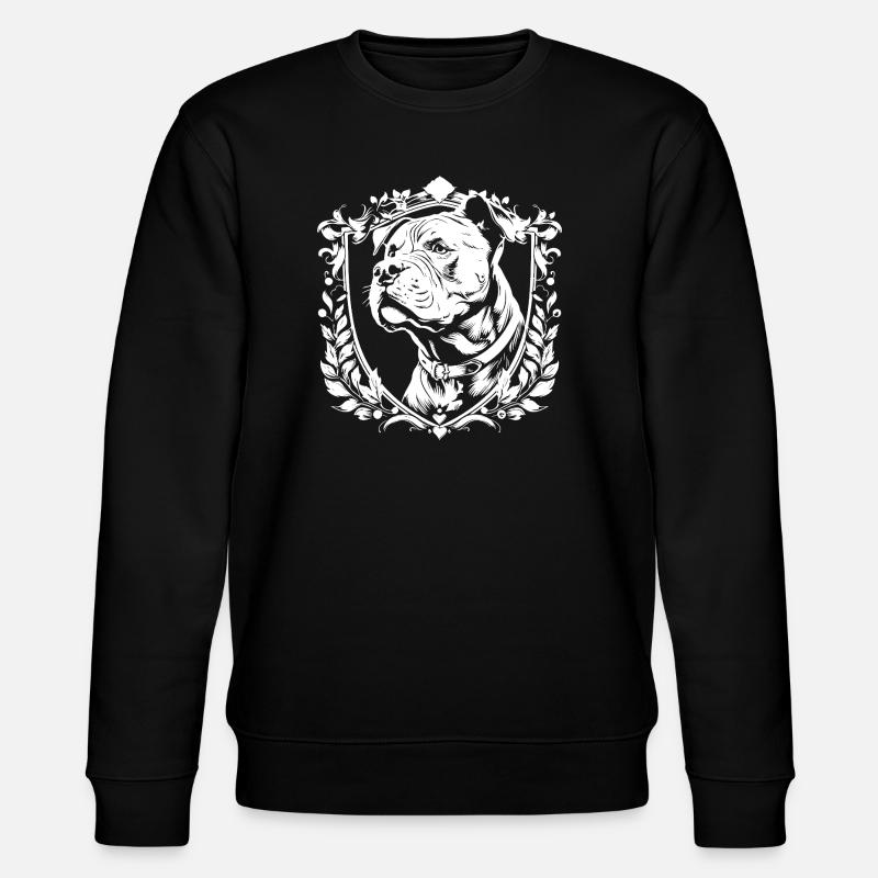 Blason Bouledogue - Sweat bio CHANGER Stanley/Stella Unisexe - noir