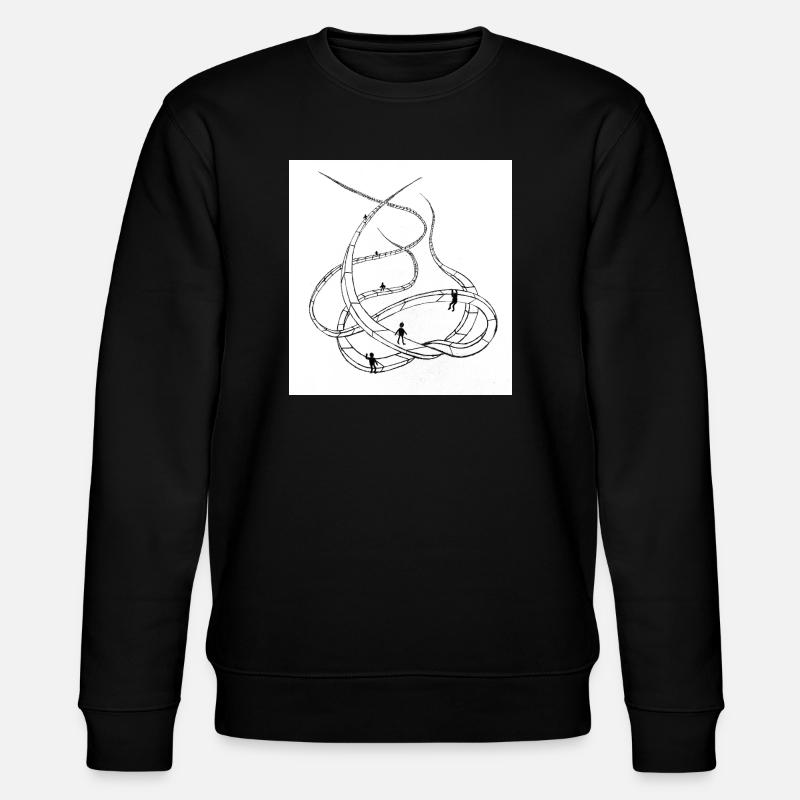 Multi-layered looping paths - Stanley/Stella CHANGER Unisex Organic Sweatshirt - black