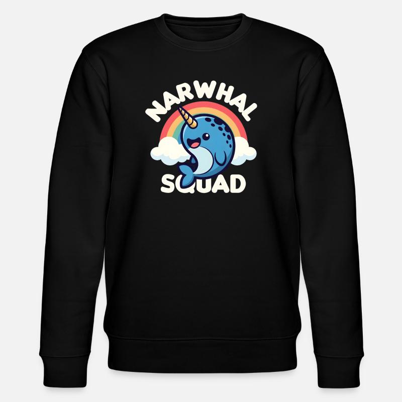 Escouade des Narvals mignons - Sweat bio CHANGER Stanley/Stella Unisexe - noir