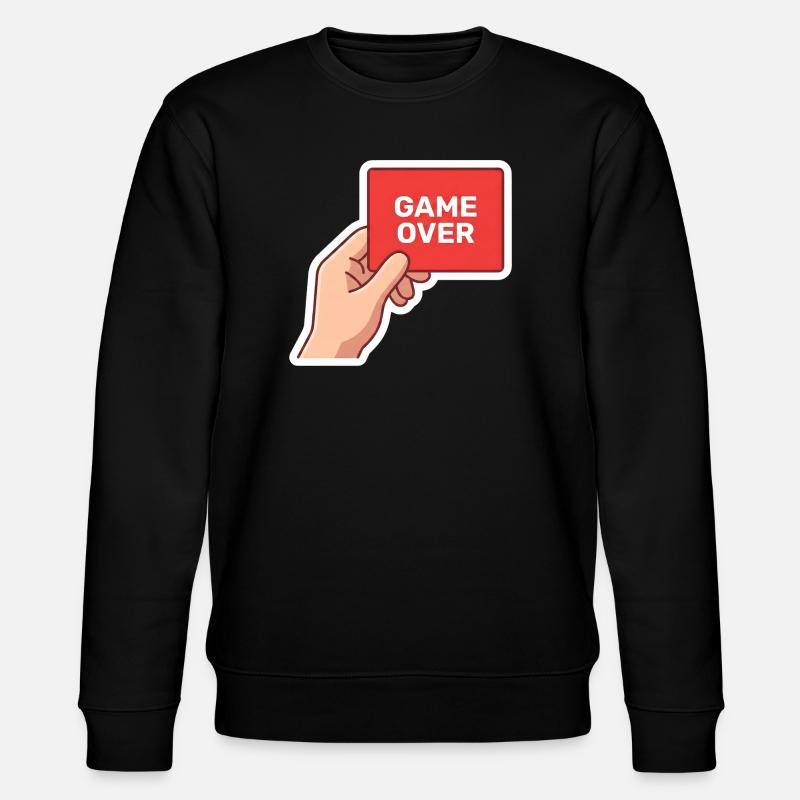 Game Over Retro Sign - Stanley/Stella CHANGER Unisex Organic Sweatshirt - black