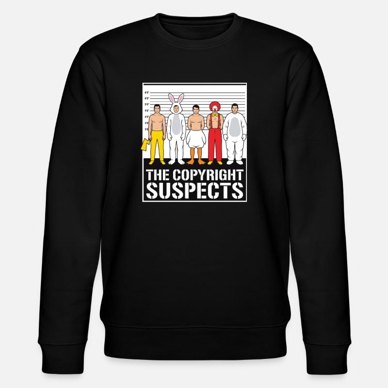 Die Urheberrechtsverdächtigen - Stanley/Stella Unisex Bio-Sweatshirt CHANGER  - Schwarz