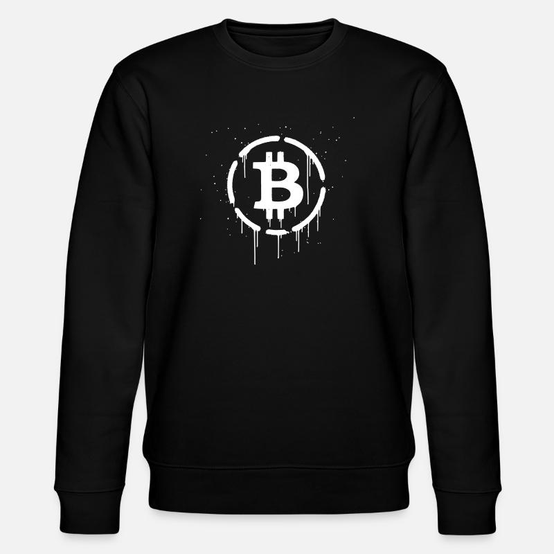 Bitcoin Logo Graffiti Crypto - Sweat bio CHANGER Stanley/Stella Unisexe - noir