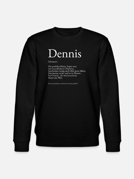 Dennis Dictionary Explanation First name Dennis - Stanley/Stella CHANGER Unisex Organic Sweatshirt - black