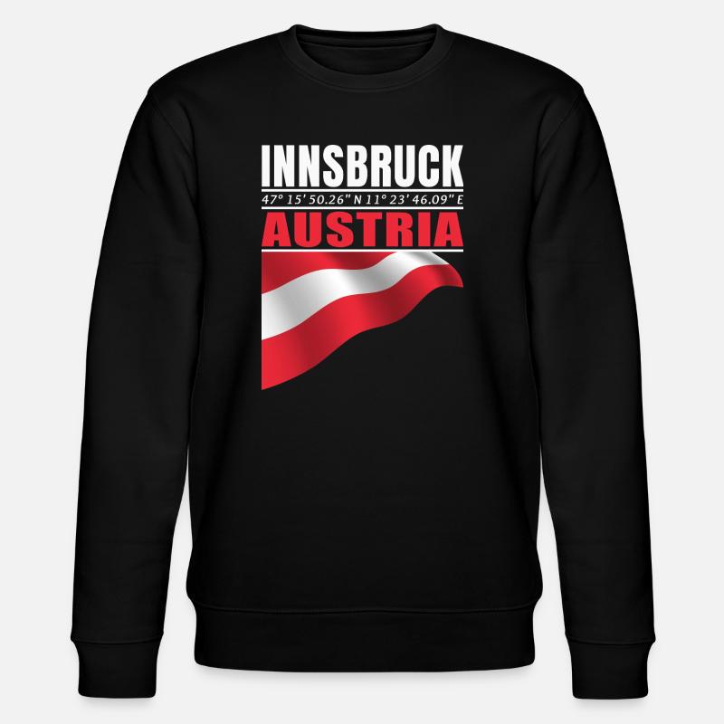Innsbruck - Stanley/Stella Unisex Bio-Sweatshirt CHANGER - Schwarz