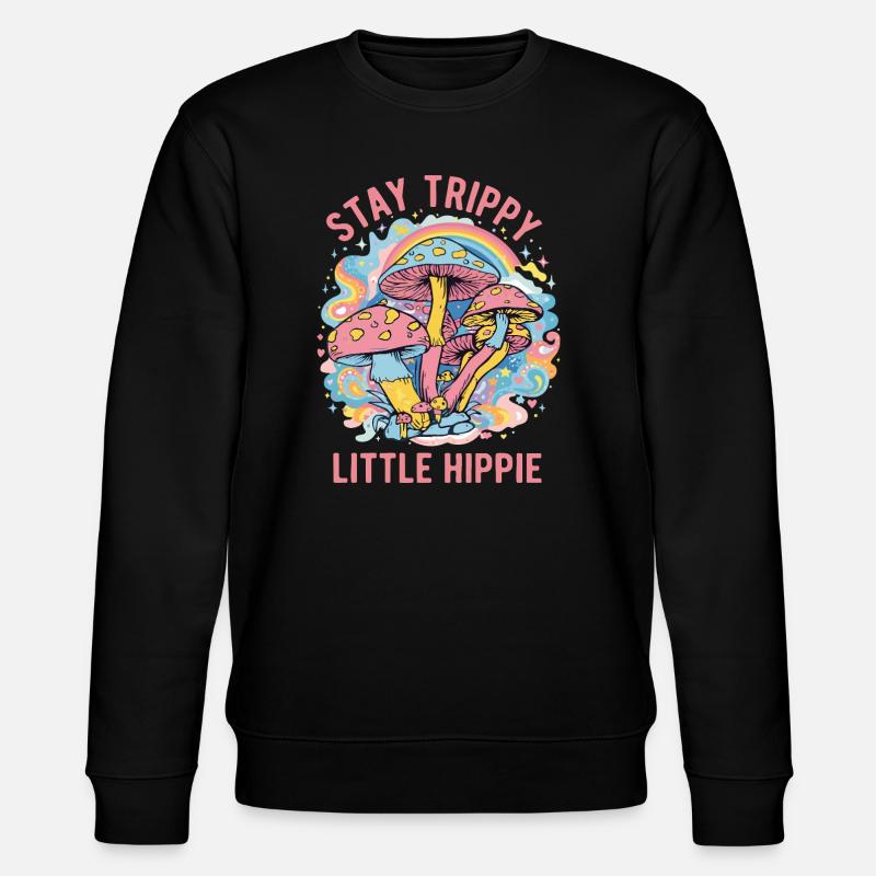 Reste Petit Art psychédélique hippie psychédélique - Sweat bio CHANGER Stanley/Stella Unisexe - noir