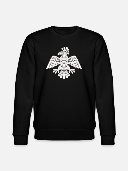 Aztec Eagle Totem Pattern - Stanley/Stella CHANGER Unisex Organic Sweatshirt - black