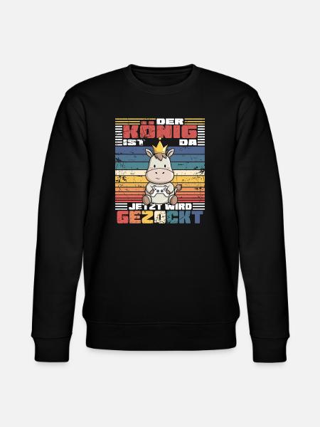Game King computer game - Stanley/Stella CHANGER Unisex Organic Sweatshirt - black