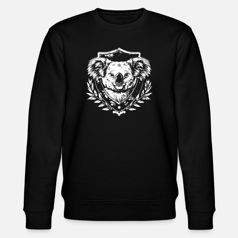 Sceau des armoiries koala - Sweat bio CHANGER Stanley/Stella Unisexe - noir