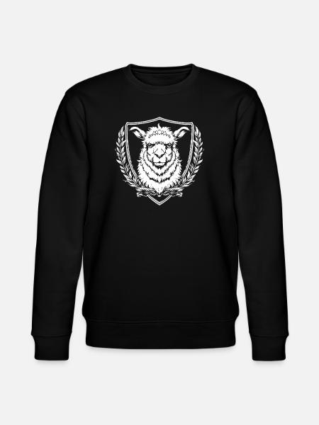 Heraldik Alpaka Wappen - Stanley/Stella Unisex Bio-Sweatshirt CHANGER  - Schwarz