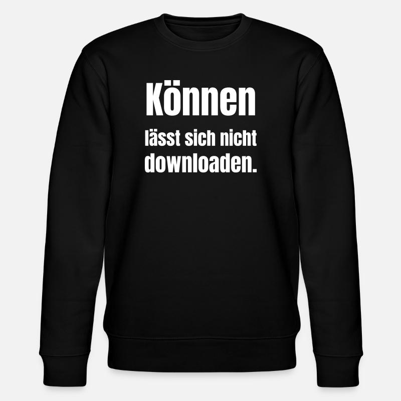 Konen cannot be downloaded - Stanley/Stella CHANGER Unisex Organic Sweatshirt - black