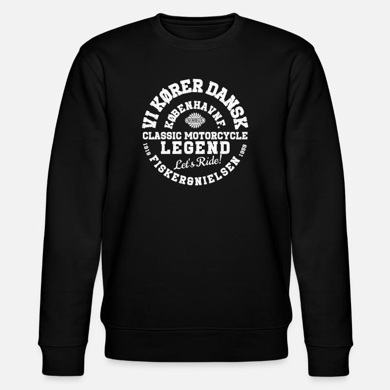 Classic Motorcycle Legend - Stanley/Stella CHANGER Unisex Organic Sweatshirt - black