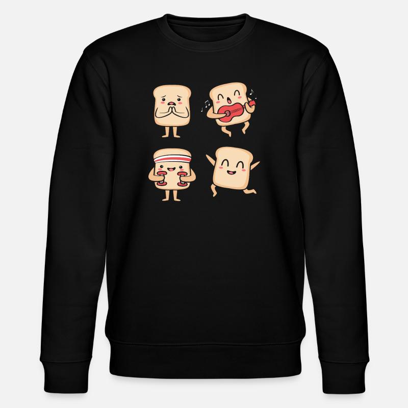 Bäcker Bäckerin Backen - Stanley/Stella Unisex Bio-Sweatshirt CHANGER  - Schwarz