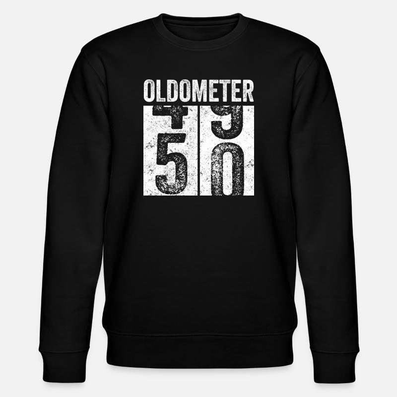 Oldometer 50 – Funny 50th Birthday - Stanley/Stella CHANGER Unisex Organic Sweatshirt - black