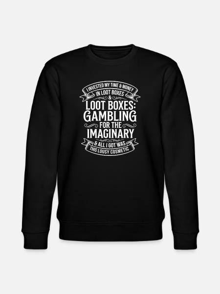Lootbox Humor Fantasy Gambling - Stanley/Stella CHANGER Unisex Organic Sweatshirt - black