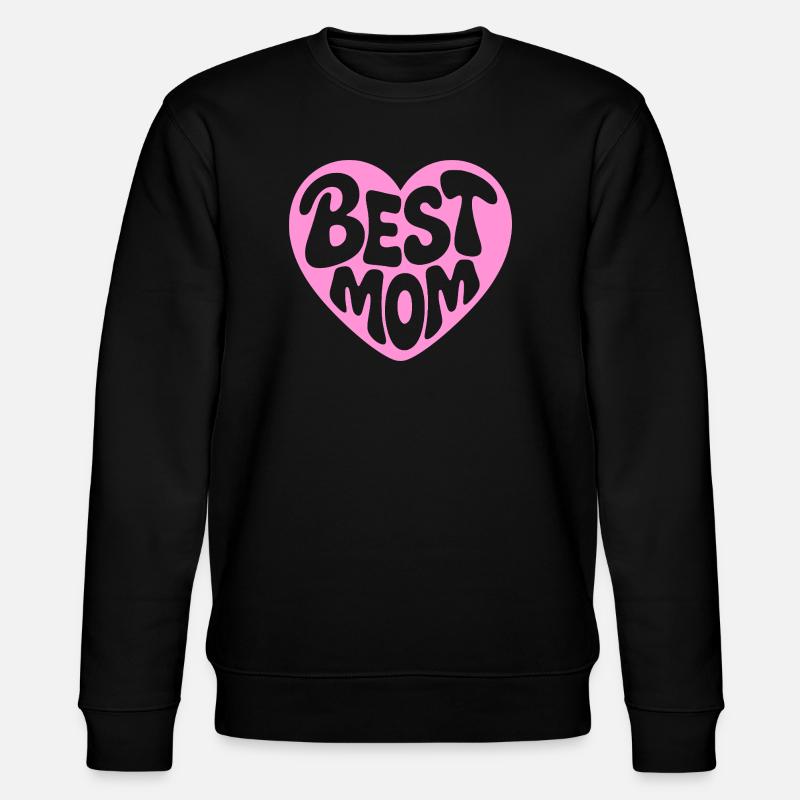 Beste Mama Herzdesign - Stanley/Stella Unisex Bio-Sweatshirt CHANGER  - Schwarz