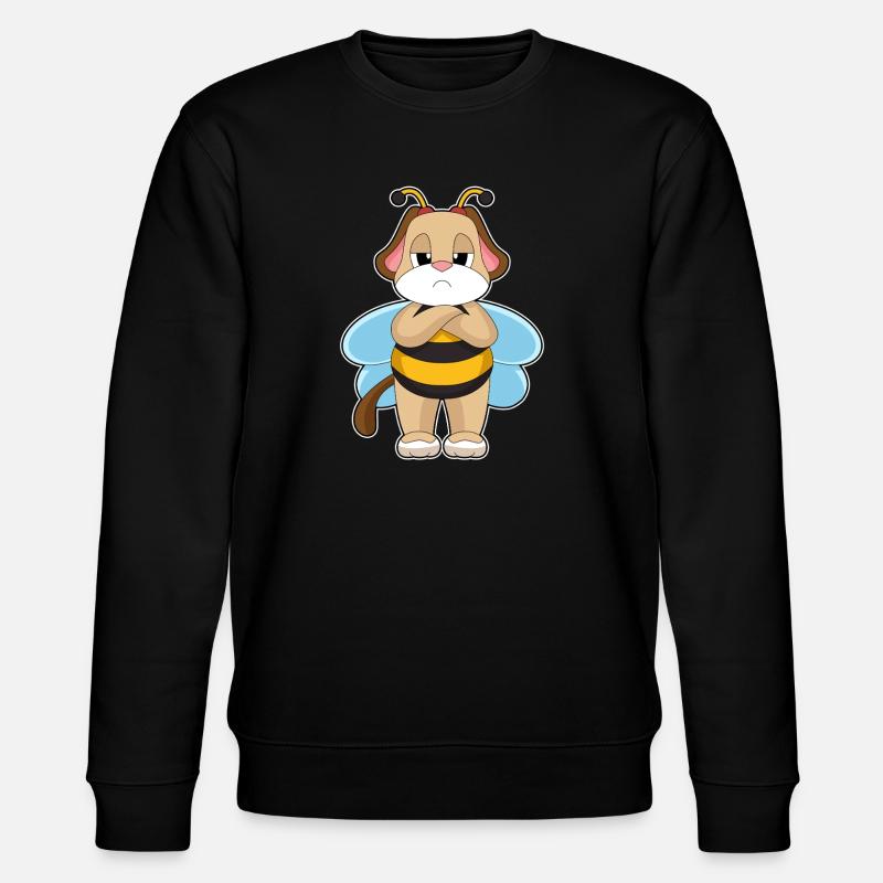 Hund Biene - Stanley/Stella Unisex Bio-Sweatshirt CHANGER  - Schwarz