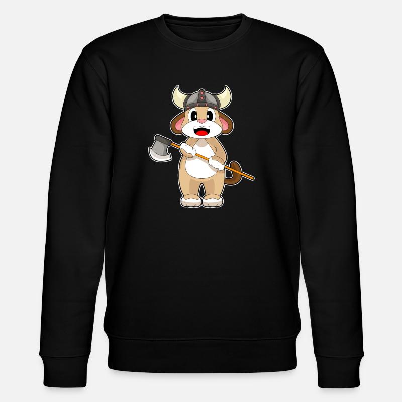 Hund Vikinger Axt - Stanley/Stella Unisex Bio-Sweatshirt CHANGER  - Schwarz