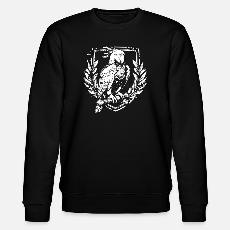 Perroquet cacatoès dans les armoiries - Sweat bio CHANGER Stanley/Stella Unisexe - noir