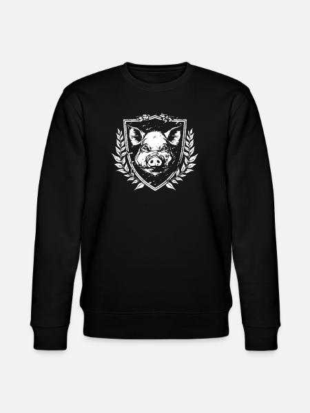 Coat of arms wild boar emblem - Stanley/Stella CHANGER Unisex Organic Sweatshirt - black