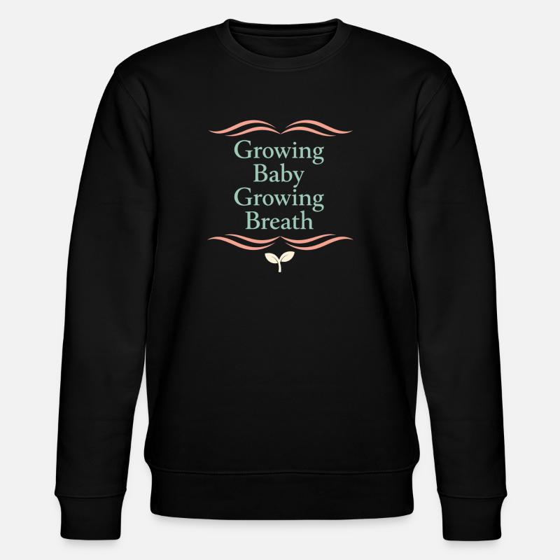 Vorgeburtliches Yoga Werdende Mutter - Stanley/Stella Unisex Bio-Sweatshirt CHANGER  - Schwarz