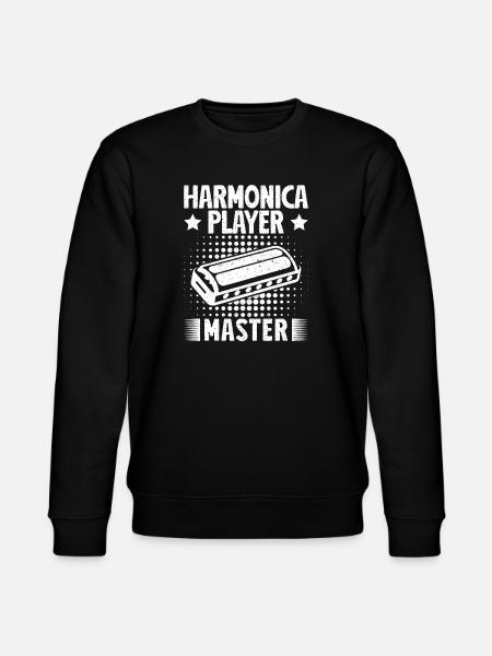 Harmonica Musican Player Master Harmonica - Stanley/Stella Unisex Bio-Sweatshirt CHANGER - Schwarz