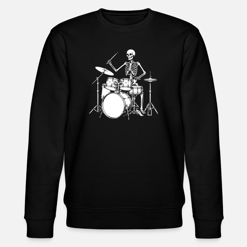 Jam du batteur squelette - Sweat bio CHANGER Stanley/Stella Unisexe - noir