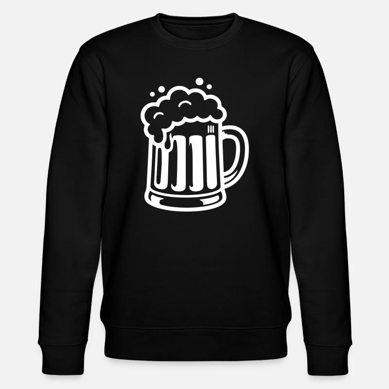 Bierkrug Comic Bier - Stanley/Stella Unisex Bio-Sweatshirt CHANGER  - Schwarz