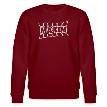 Name: Maxim - Stanley/Stella CHANGER Unisex Organic Sweatshirt - burgundy - Front - Nik (191cm) & Marisol (170cm)