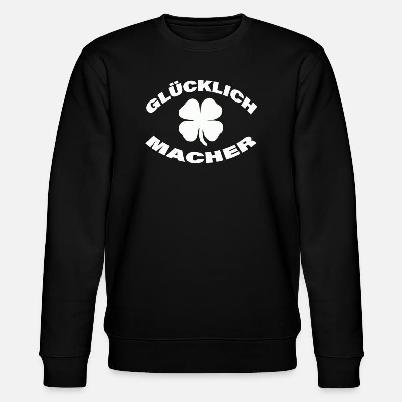 GLÜCKLICHMACHER - Stanley/Stella Unisex Bio-Sweatshirt CHANGER - Schwarz