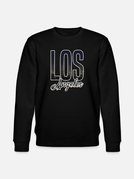 Los Angeles Skyline Lettering - Stanley/Stella CHANGER Unisex Organic Sweatshirt - black