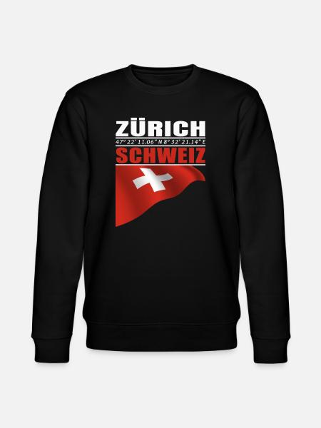 Zürich - Stanley/Stella Unisex Bio-Sweatshirt CHANGER  - Schwarz