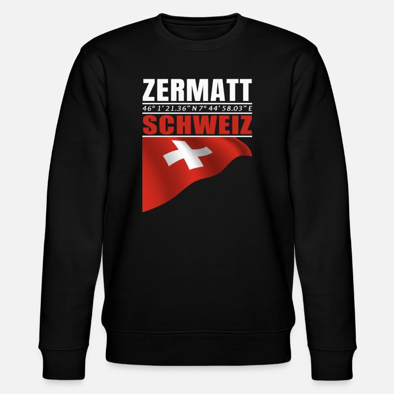 Zermatt - Stanley/Stella Unisex Bio-Sweatshirt CHANGER  - Schwarz