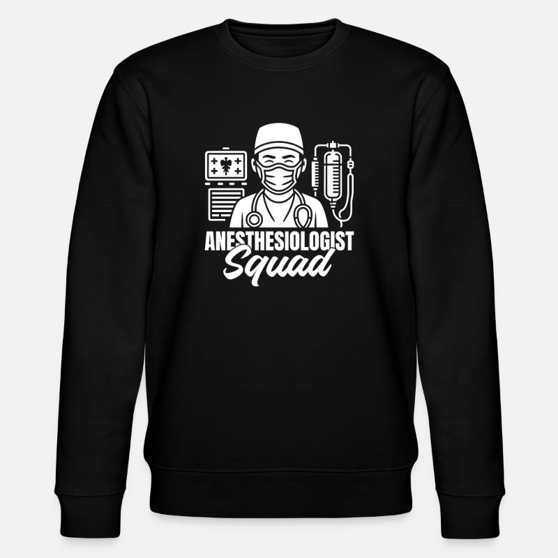 Anesthésie Équipe d’anesthésie - Sweat bio CHANGER Stanley/Stella Unisexe - noir