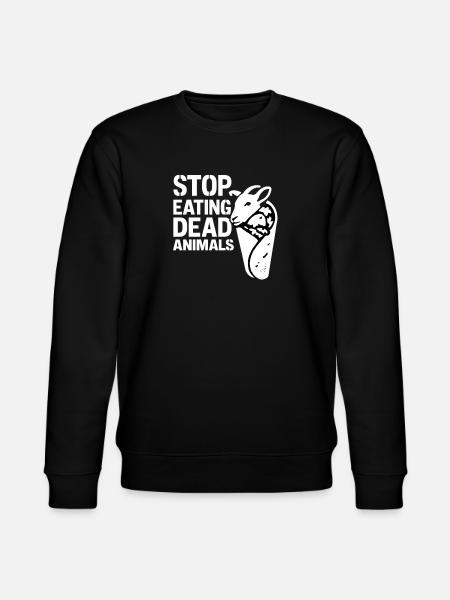 Stop Eating Dead Animals – Tierschutz - Stanley/Stella Unisex Bio-Sweatshirt CHANGER  - Schwarz