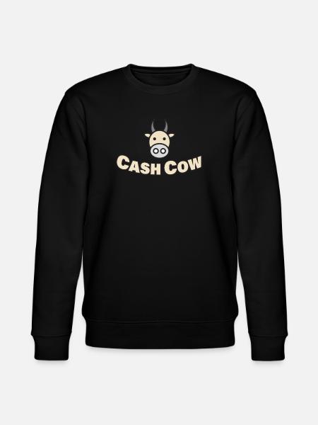 CASH COW - Stanley/Stella Unisex Bio-Sweatshirt CHANGER - Schwarz