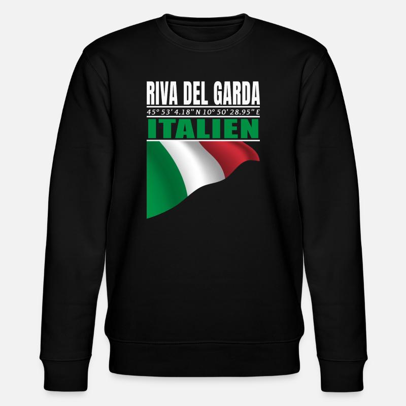 Riva del Garda - Stanley/Stella Unisex Bio-Sweatshirt CHANGER  - Schwarz