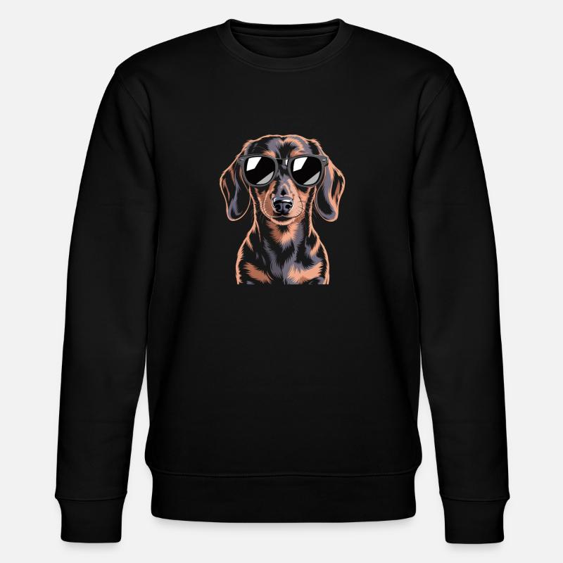 Dackel - Stanley/Stella Unisex Bio-Sweatshirt CHANGER  - Schwarz