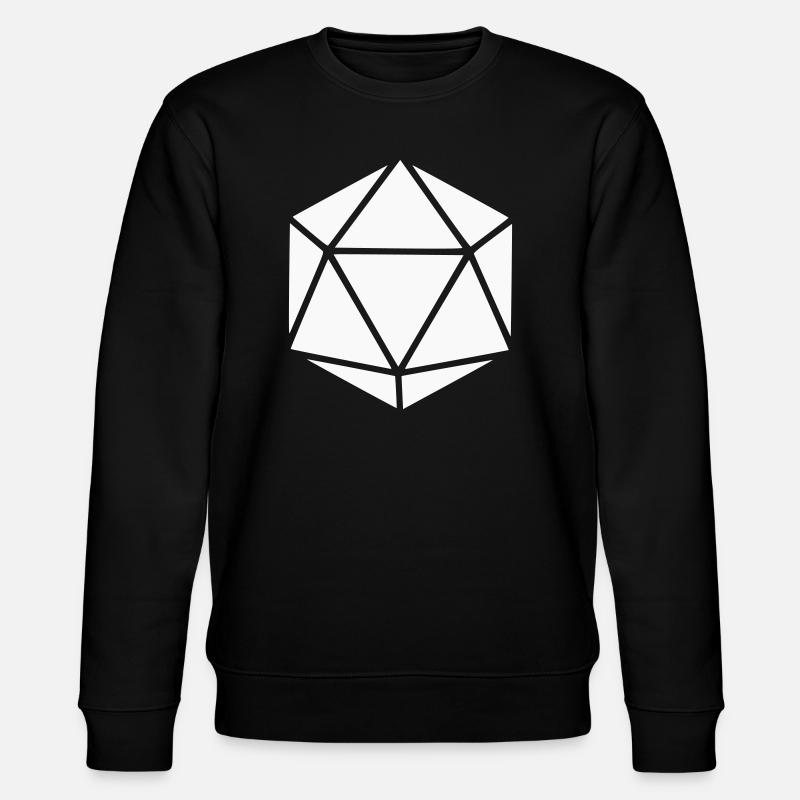 Diamant polyédrique géométrique - Sweat bio CHANGER Stanley/Stella Unisexe - noir