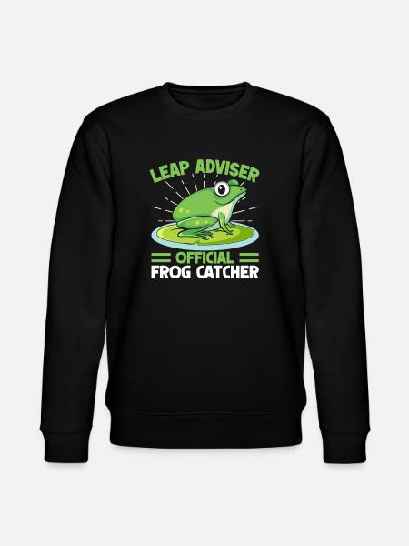 Frog Catcher Leap Adviser Frog - Stanley/Stella CHANGER Unisex Organic Sweatshirt - black